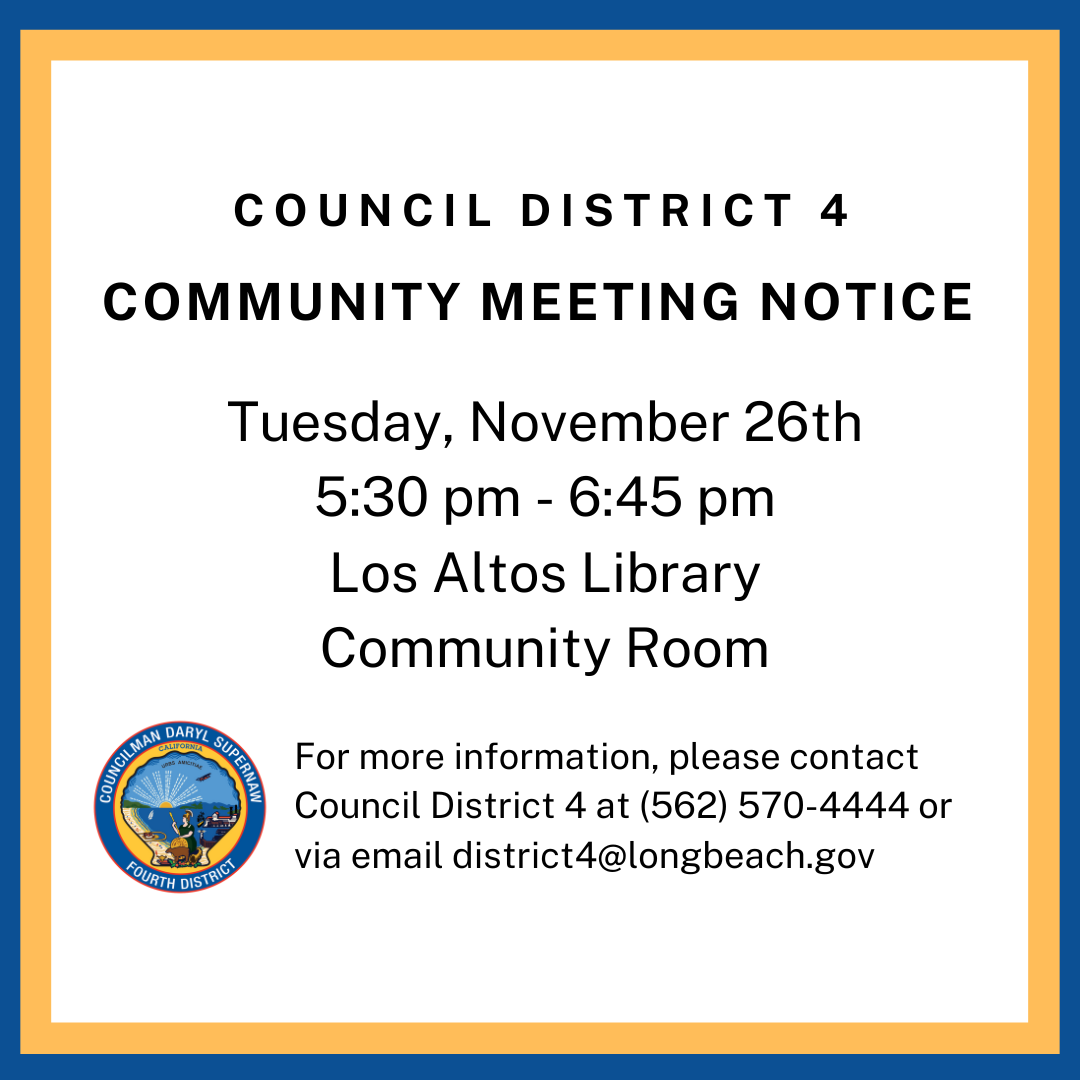 CD4 Community Meeting Notice