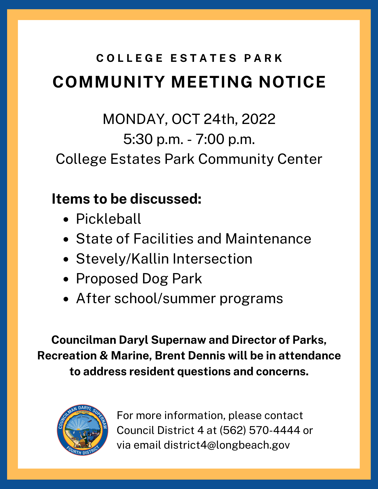 College Estates Meeting Notice (1)